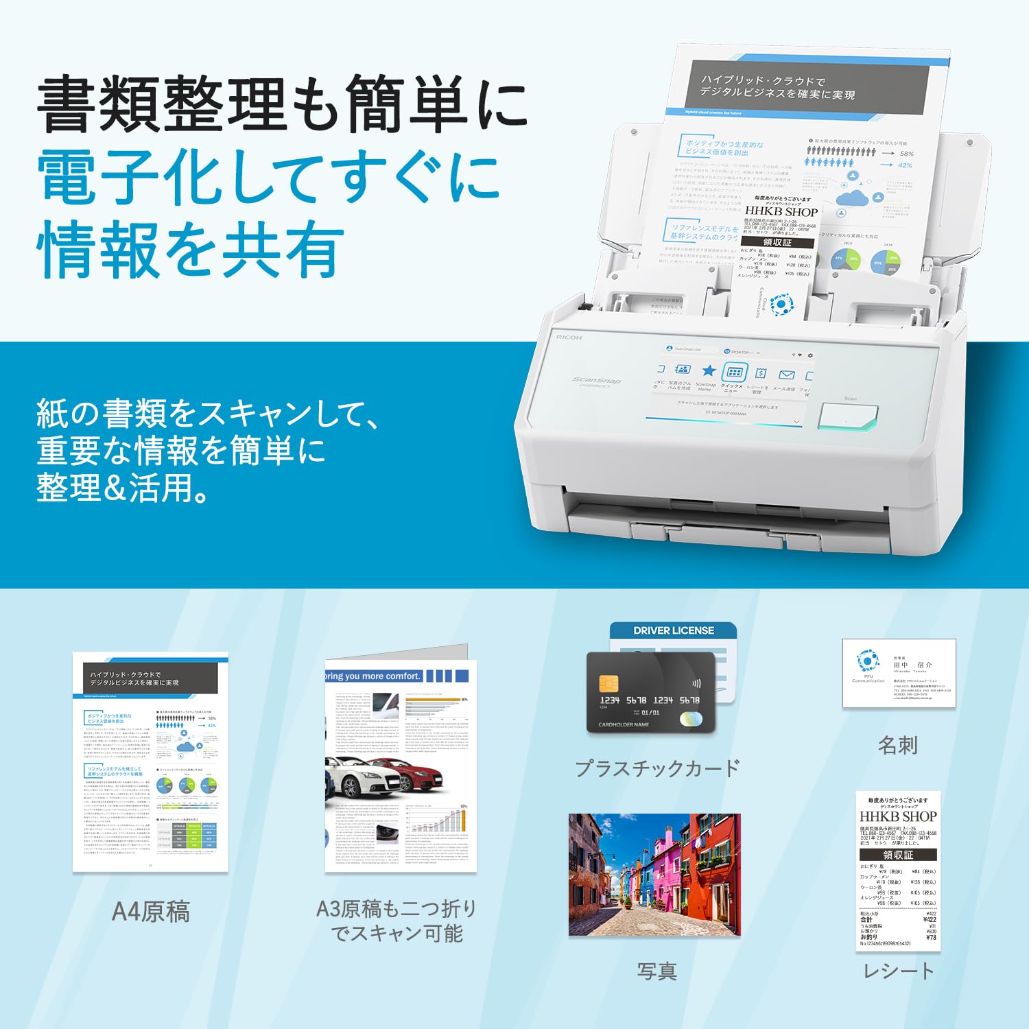 Amazon | リコー PFU ドキュメントスキャナー ScanSnap iX2500 (高速毎